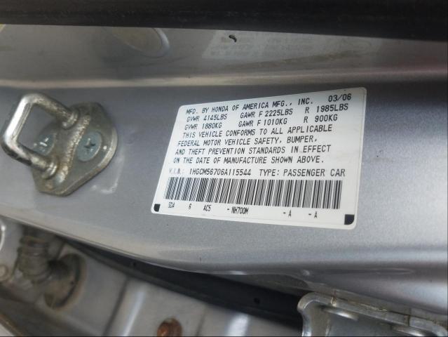 Photo 9 VIN: 1HGCM56706A115544 - HONDA ACCORD EX 