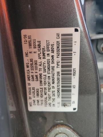 Photo 11 VIN: 1HGCM56707A081266 - HONDA ACCORD EX 