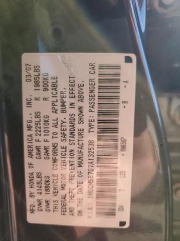 Photo 11 VIN: 1HGCM56707A132538 - HONDA ACCORD EX 