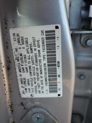 Photo 11 VIN: 1HGCM56716A186378 - HONDA ACCORD EX 