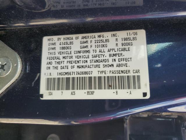 Photo 11 VIN: 1HGCM56717A068607 - HONDA ACCORD EX 