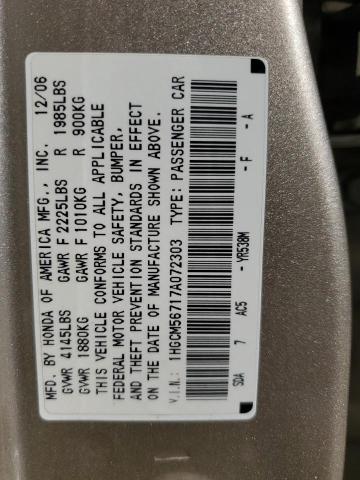 Photo 11 VIN: 1HGCM56717A072303 - HONDA ACCORD EX 