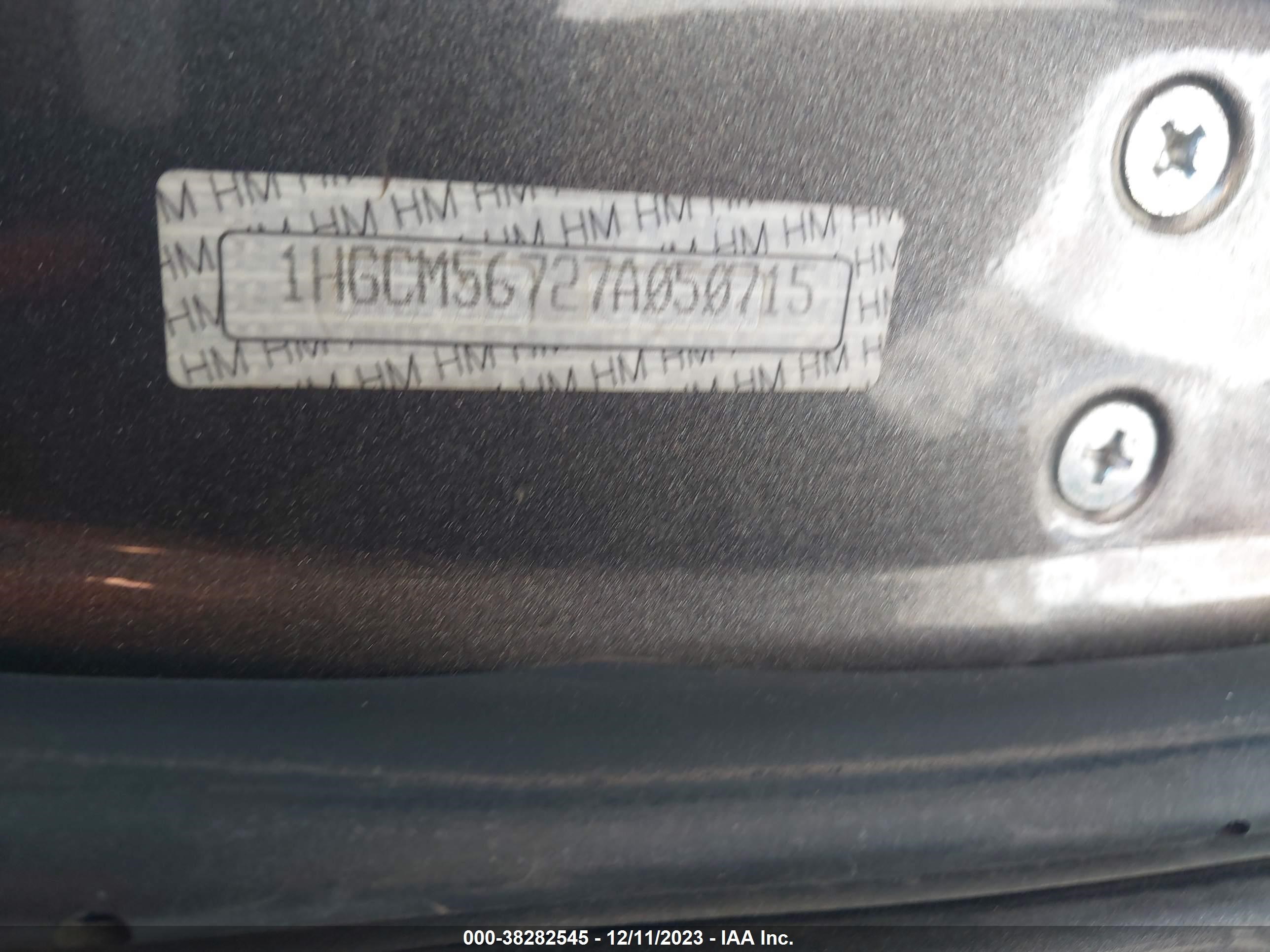 Photo 8 VIN: 1HGCM56727A050715 - HONDA ACCORD 