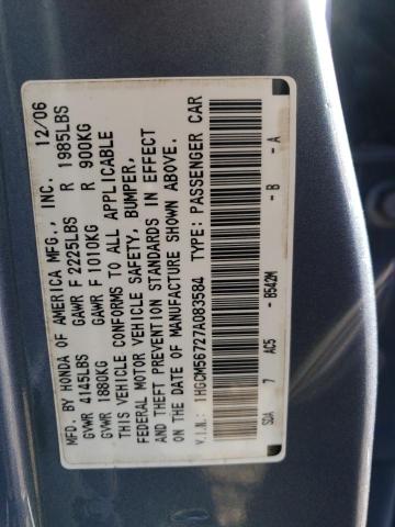 Photo 11 VIN: 1HGCM56727A083584 - HONDA ACCORD 