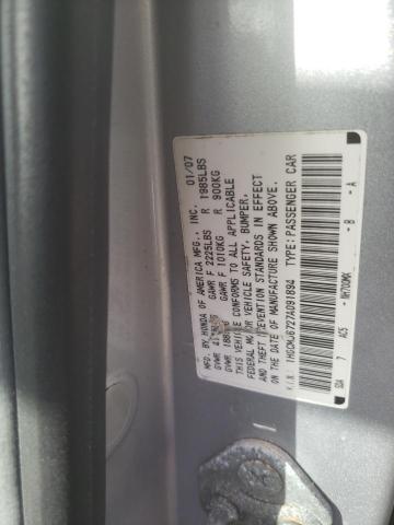 Photo 12 VIN: 1HGCM56727A091894 - HONDA ACCORD EX 