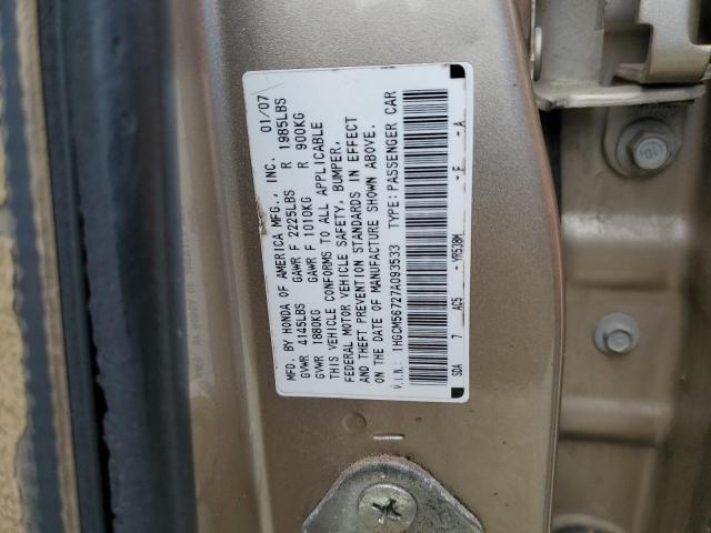 Photo 11 VIN: 1HGCM56727A093533 - HONDA ACCORD 