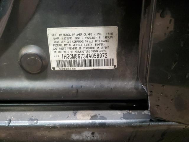 Photo 12 VIN: 1HGCM56734A056972 - HONDA ACCORD EX 