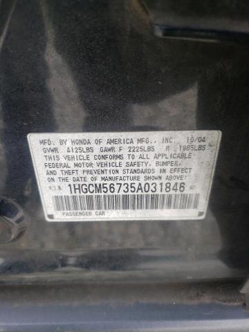 Photo 12 VIN: 1HGCM56735A031846 - HONDA ACCORD 