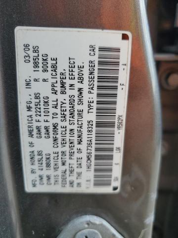 Photo 11 VIN: 1HGCM56736A118325 - HONDA ACCORD EX 