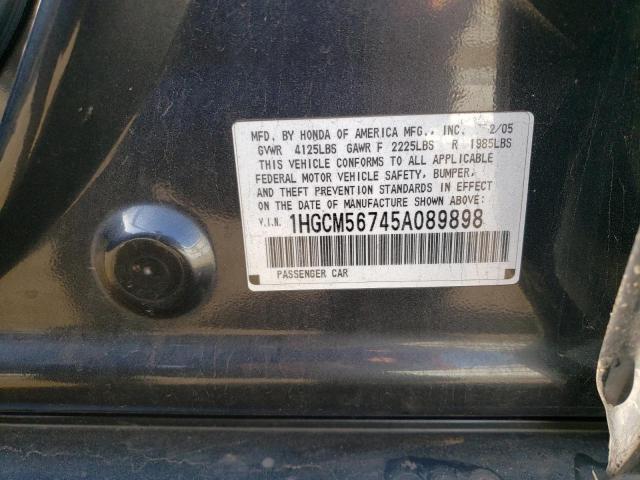 Photo 11 VIN: 1HGCM56745A089898 - HONDA ACCORD EX 