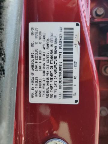 Photo 11 VIN: 1HGCM56746A161815 - HONDA ACCORD EX 