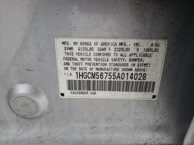 Photo 11 VIN: 1HGCM56755A014028 - HONDA ACCORD 