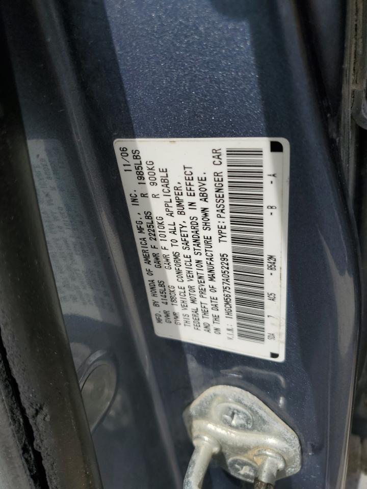 Photo 11 VIN: 1HGCM56757A052295 - HONDA ACCORD 