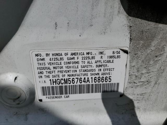 Photo 11 VIN: 1HGCM56764A168665 - HONDA ACCORD 