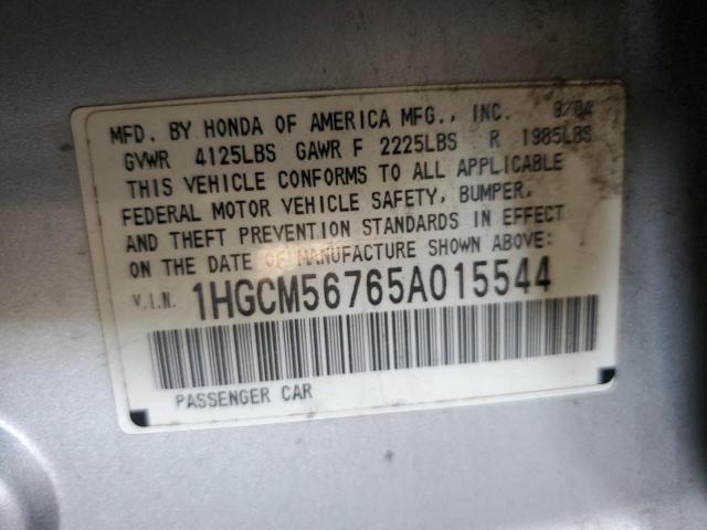 Photo 11 VIN: 1HGCM56765A015544 - HONDA ACCORD 