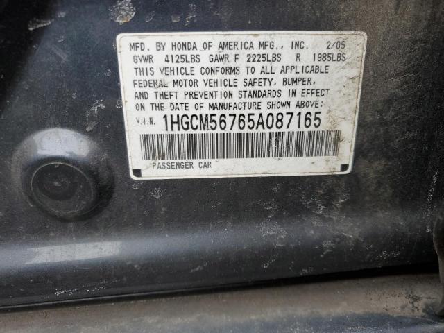 Photo 11 VIN: 1HGCM56765A087165 - HONDA ACCORD 