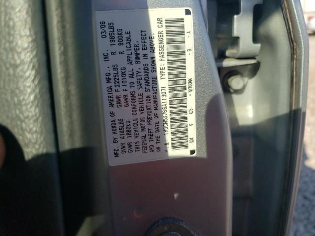 Photo 11 VIN: 1HGCM56766A113071 - HONDA ACCORD EX 