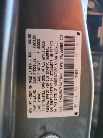 Photo 11 VIN: 1HGCM56766A137404 - HONDA ACCORD EX 