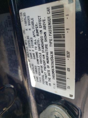 Photo 11 VIN: 1HGCM56767A056436 - HONDA ACCORD EX 