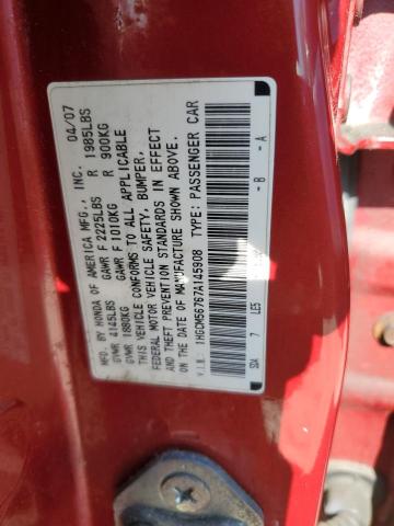 Photo 11 VIN: 1HGCM56767A145908 - HONDA ACCORD 