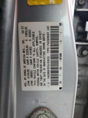 Photo 11 VIN: 1HGCM56767A159632 - HONDA ACCORD 