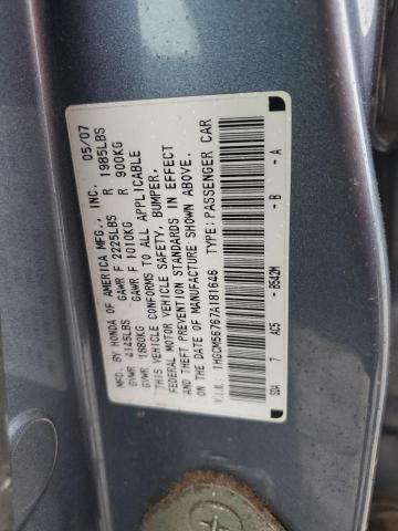 Photo 11 VIN: 1HGCM56767A181646 - HONDA ACCORD 