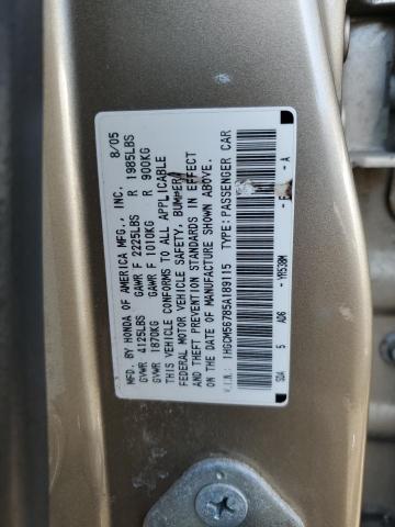 Photo 11 VIN: 1HGCM56785A189115 - HONDA ACCORD 