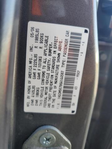 Photo 11 VIN: 1HGCM56796A144587 - HONDA ACCORD EX 