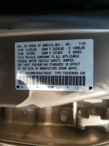 Photo 11 VIN: 1HGCM567X5A178200 - HONDA ACCORD EX 