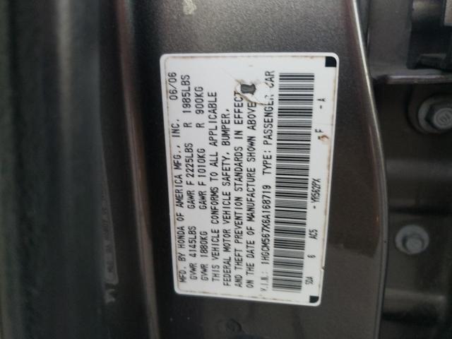 Photo 11 VIN: 1HGCM567X6A168719 - HONDA ACCORD EX 