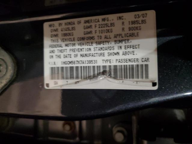 Photo 11 VIN: 1HGCM567X7A139531 - HONDA ACCORD 