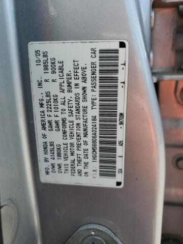 Photo 11 VIN: 1HGCM56806A024184 - HONDA ACCORD EX 