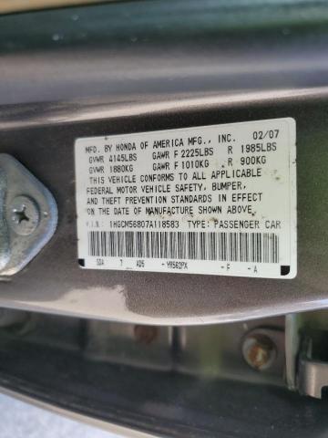 Photo 11 VIN: 1HGCM56807A118583 - HONDA ACCORD EX 