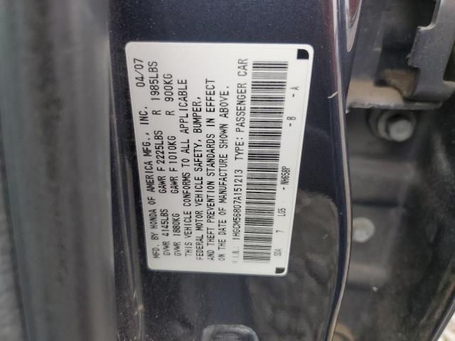 Photo 11 VIN: 1HGCM56807A151213 - HONDA ACCORD EX 