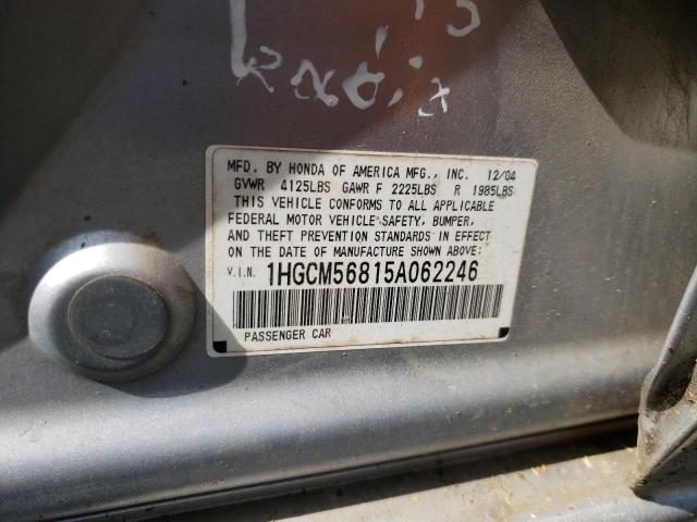 Photo 11 VIN: 1HGCM56815A062246 - HONDA ACCORD 