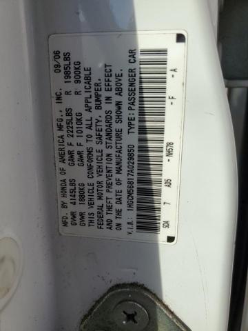 Photo 12 VIN: 1HGCM56817A029850 - HONDA ACCORD EX 