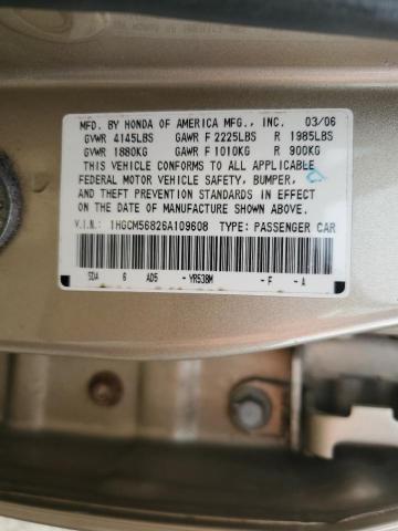 Photo 12 VIN: 1HGCM56826A109608 - HONDA ACCORD 