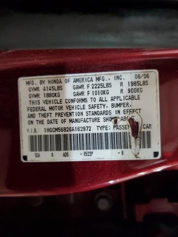 Photo 11 VIN: 1HGCM56826A162972 - HONDA ACCORD 