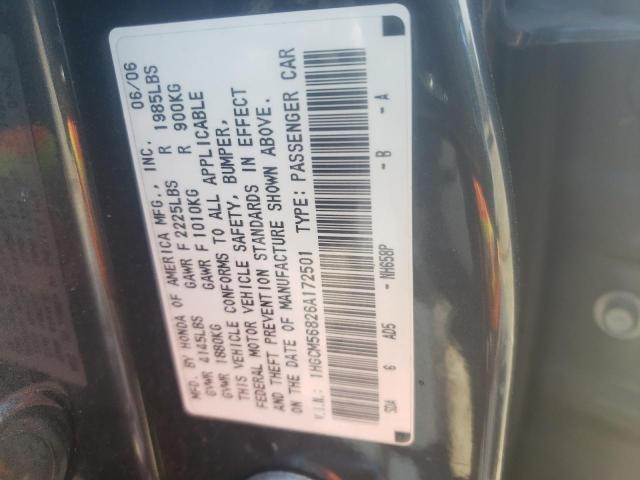 Photo 9 VIN: 1HGCM56826A172501 - HONDA ACCORD EX 