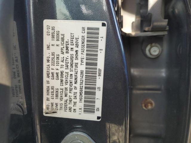 Photo 11 VIN: 1HGCM56827A214280 - HONDA ACCORD 