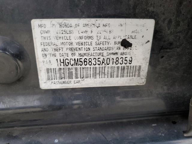 Photo 11 VIN: 1HGCM56835A018359 - HONDA ACCORD 