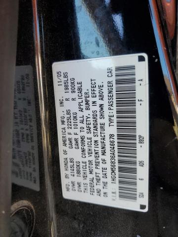 Photo 11 VIN: 1HGCM56836A046678 - HONDA ACCORD EX 