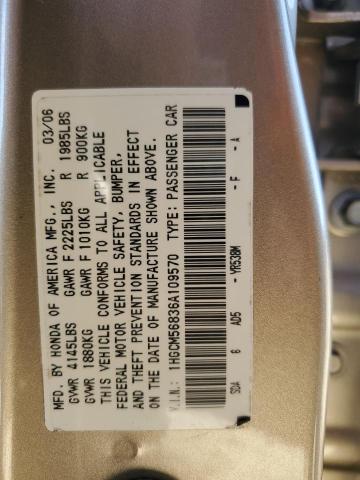 Photo 11 VIN: 1HGCM56836A109570 - HONDA ACCORD 