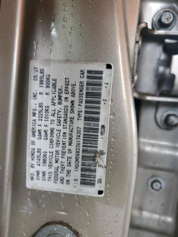 Photo 11 VIN: 1HGCM56837A174307 - HONDA ACCORD EX 