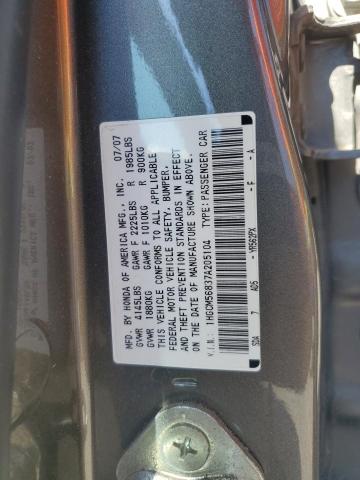 Photo 11 VIN: 1HGCM56837A205104 - HONDA ACCORD EX 