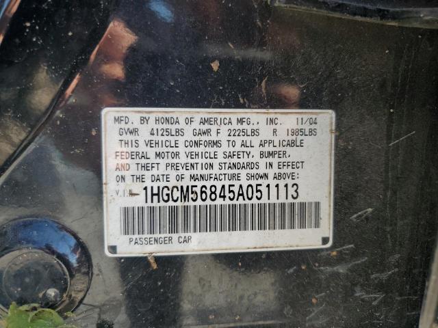 Photo 11 VIN: 1HGCM56845A051113 - HONDA ACCORD 