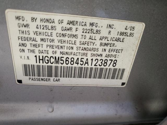 Photo 11 VIN: 1HGCM56845A123878 - HONDA ACCORD EX 