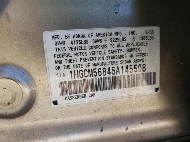 Photo 11 VIN: 1HGCM56845A145508 - HONDA ACCORD 