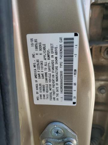 Photo 11 VIN: 1HGCM56846A025600 - HONDA ACCORD EX 