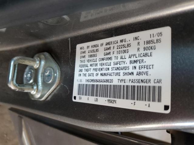 Photo 11 VIN: 1HGCM56846A048620 - HONDA ACCORD 